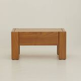 Solid wood (elm) bedside table / end table, vintage Regain circa 1980