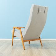 1960s armchair with stool by Yngve Ekström for Pastoe