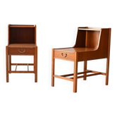 1960s Scandinavian double-top bedside tables