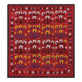 Hand knotted rug, vintage turkish rug 222x231 cm