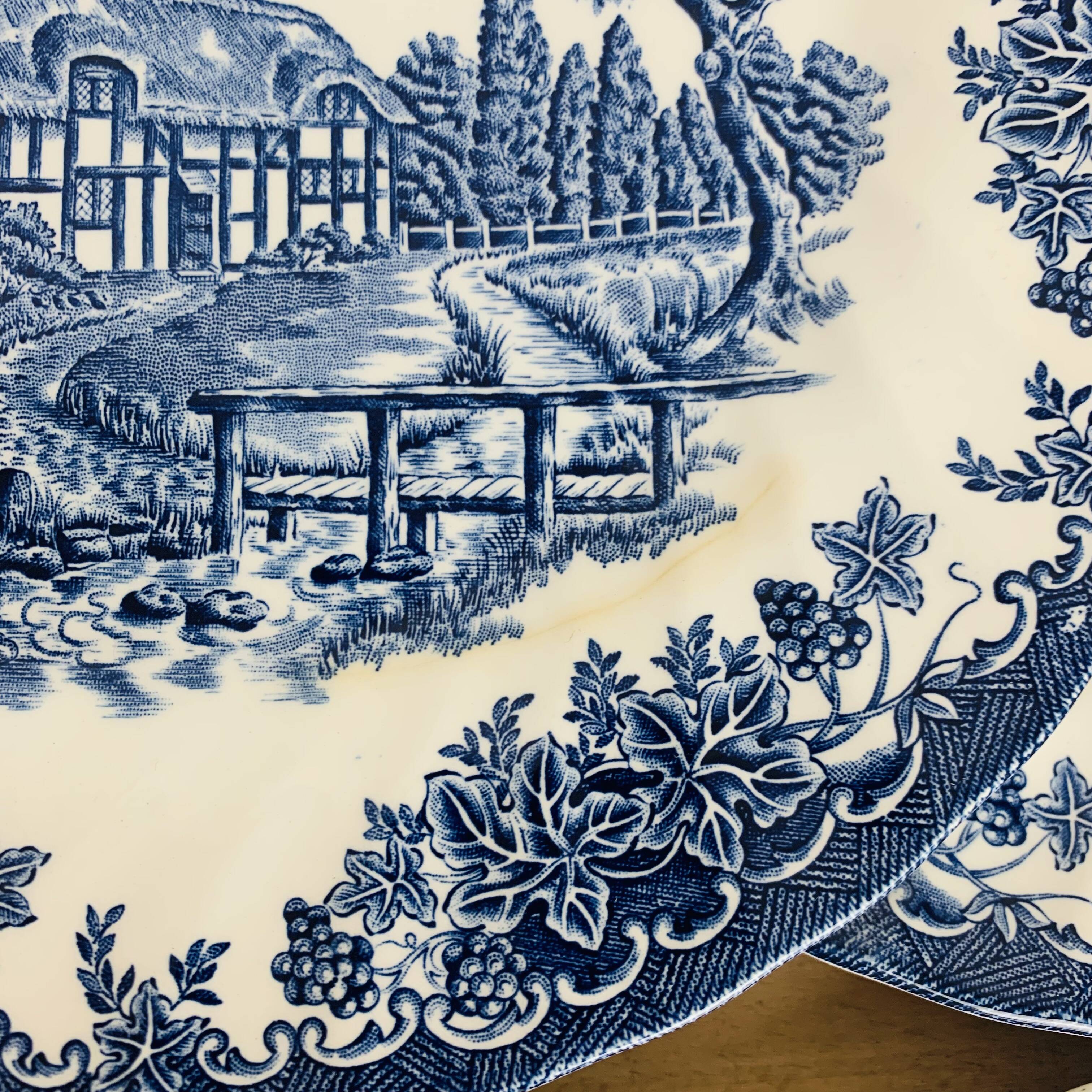 6 Myott The Brook English Ironstone Flat Plates