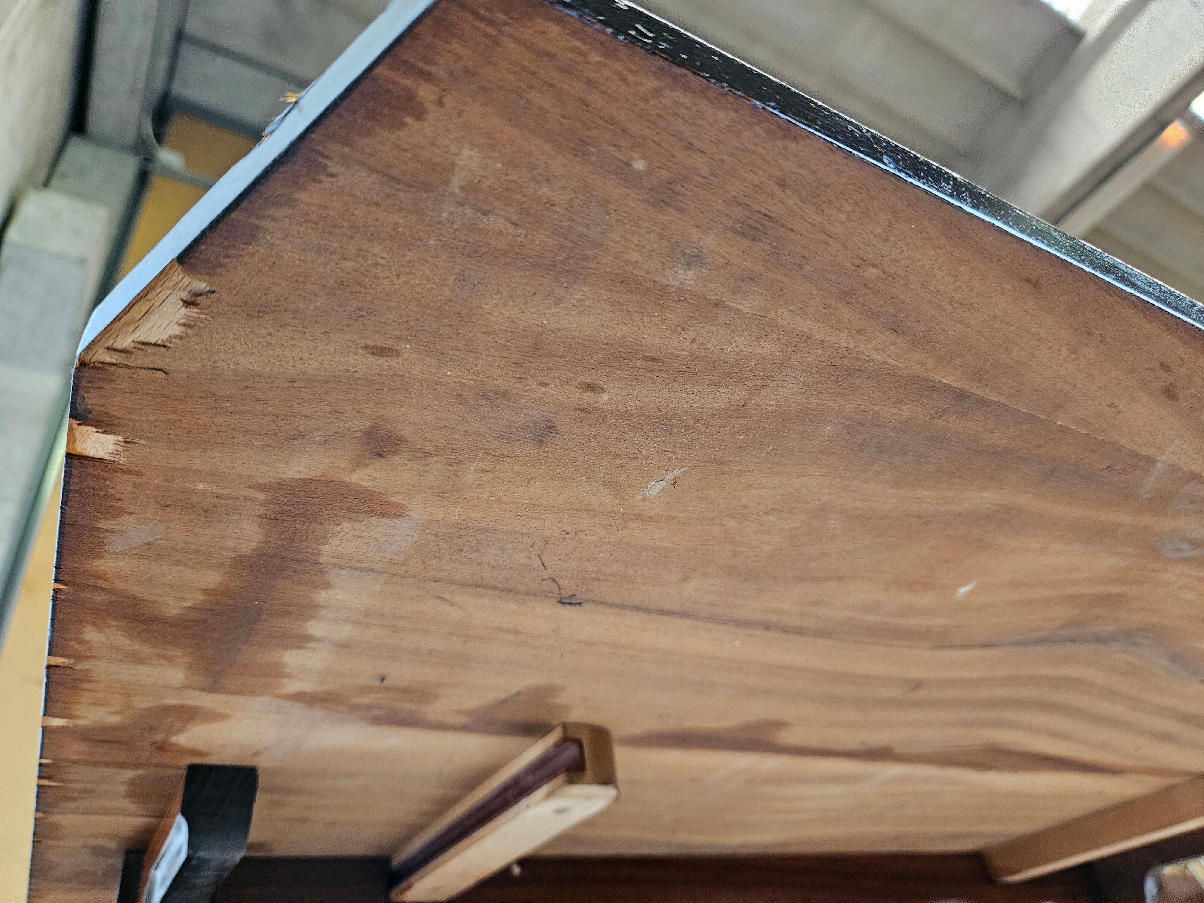 Table à manger extensible de style scandinave en noyer et ébène