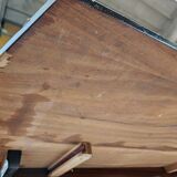 Table à manger extensible de style scandinave en noyer et ébène