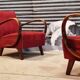 Pair of H 410 armchairs by Jindřich Halabala for Up Zavody