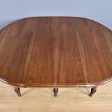 Extendable Walnut Table, Louis-Philippe Style – Late 19th Century