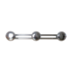 Coat rack in chromed steel 3 hooks 70s