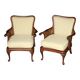 pair of mahogany and cane armchairs. English work (1960s).