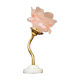 Applique ancienne tulipe pâte de verre rose porcelaine/ laiton art déco art déco 1920 n°2