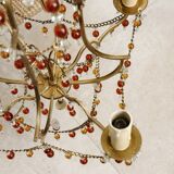 Glass bead chandelier