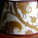Conical lampshade vintage fabric Boussac Romanex