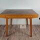 Table extensible en ronce de noyer, Vintage Tchèque 1960s