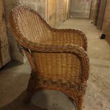Fauteuil rotin enfant