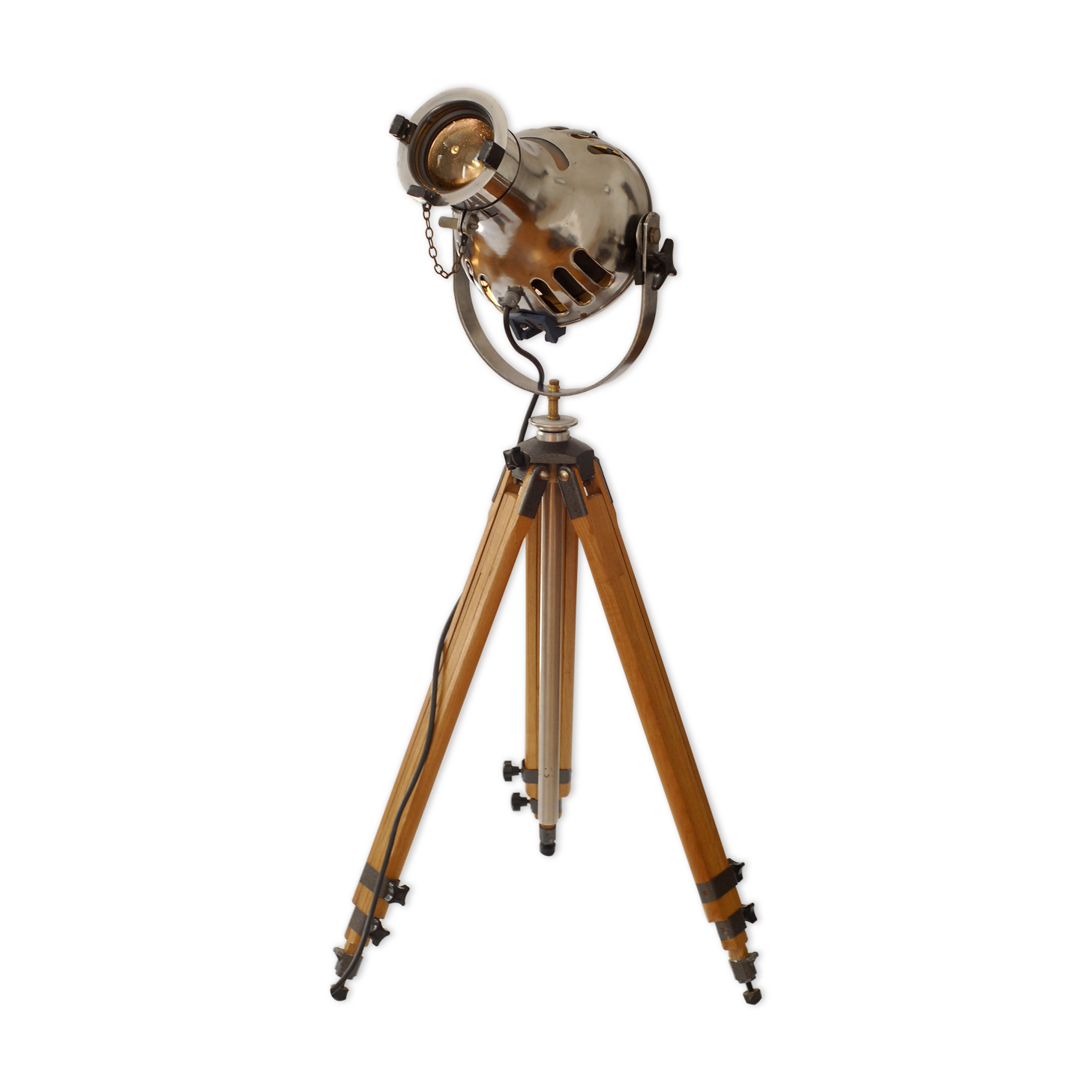 Projector of Cinema or Theatre Furse on wooden surveyor tripod