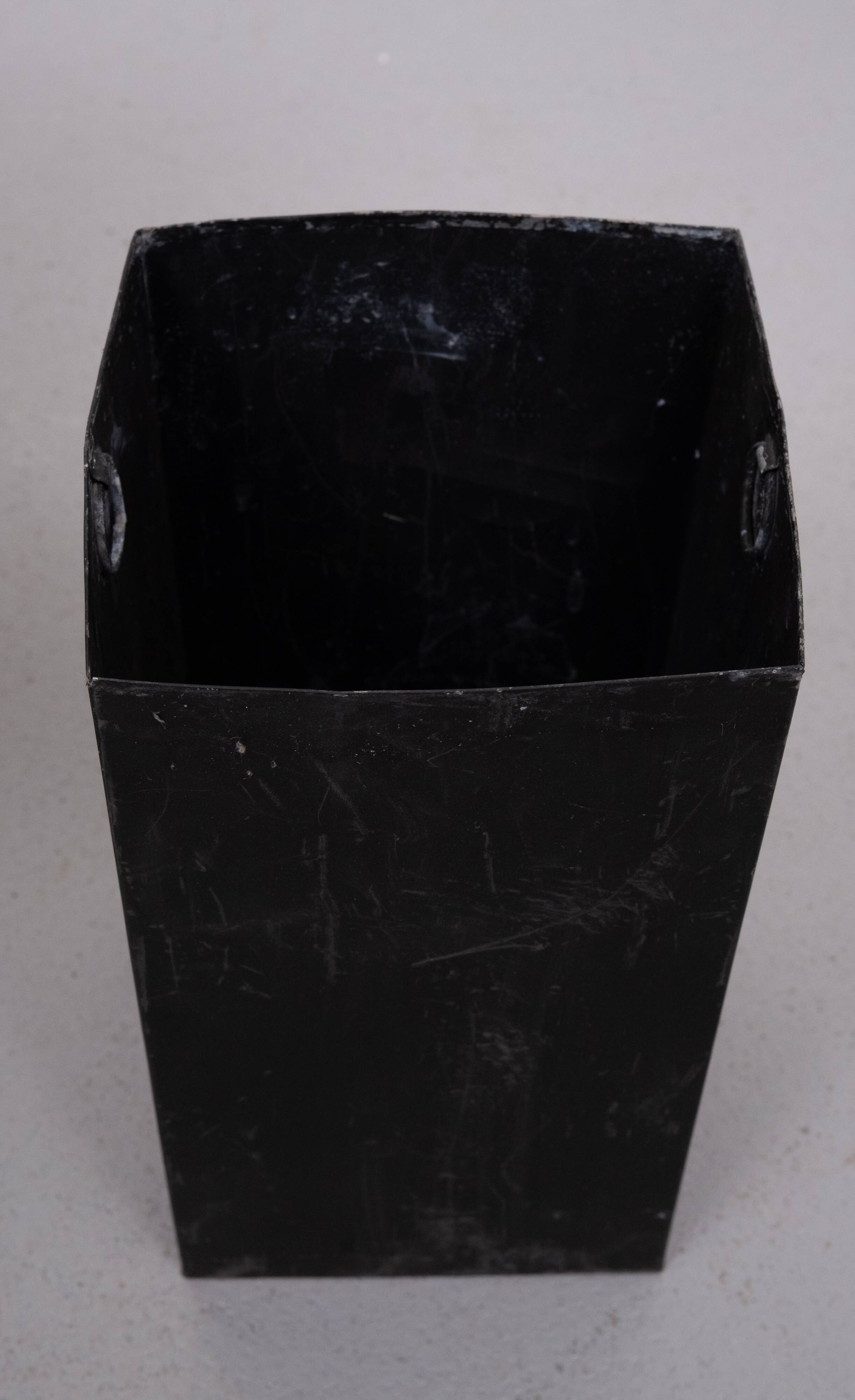 Gold on Black Art Deco Jardiniere with craquelure Japan