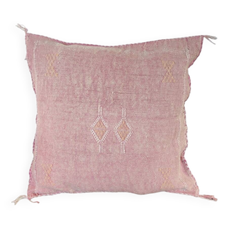 Coussin berbère rose délavé