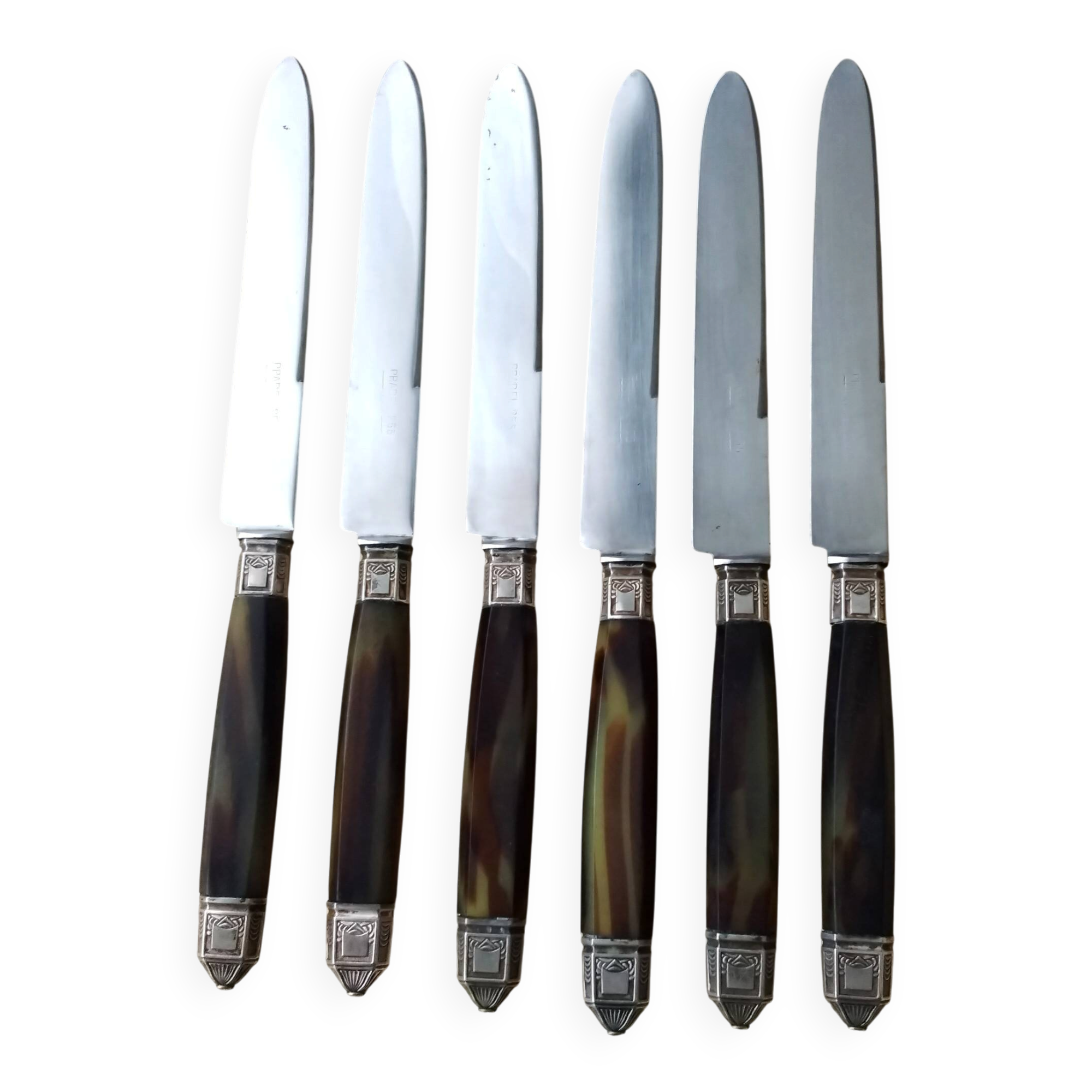 6 vintage table knives Pradel