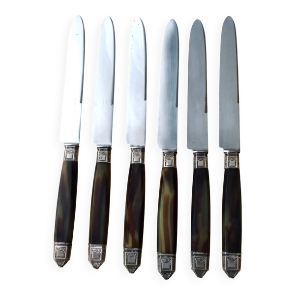 6 Couteaux de table vintage  Pradel