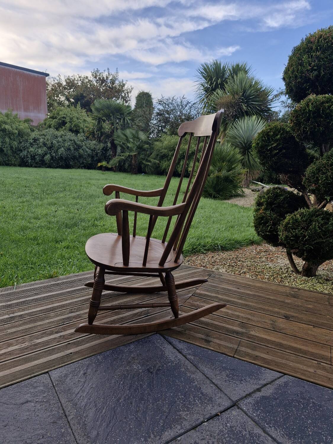 Wooden rocking chair