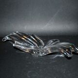 Modern splash pocket cup in baccarat crystal signed - flat design
