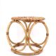 Rattan and bamboo stool, 70s