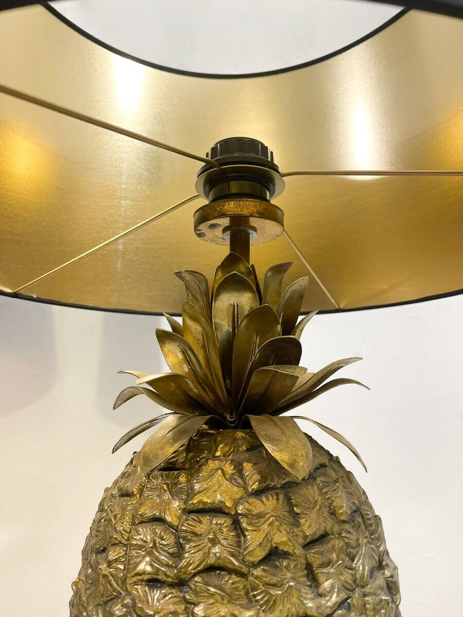 Pair Of Brass Pineapple Table Lamps