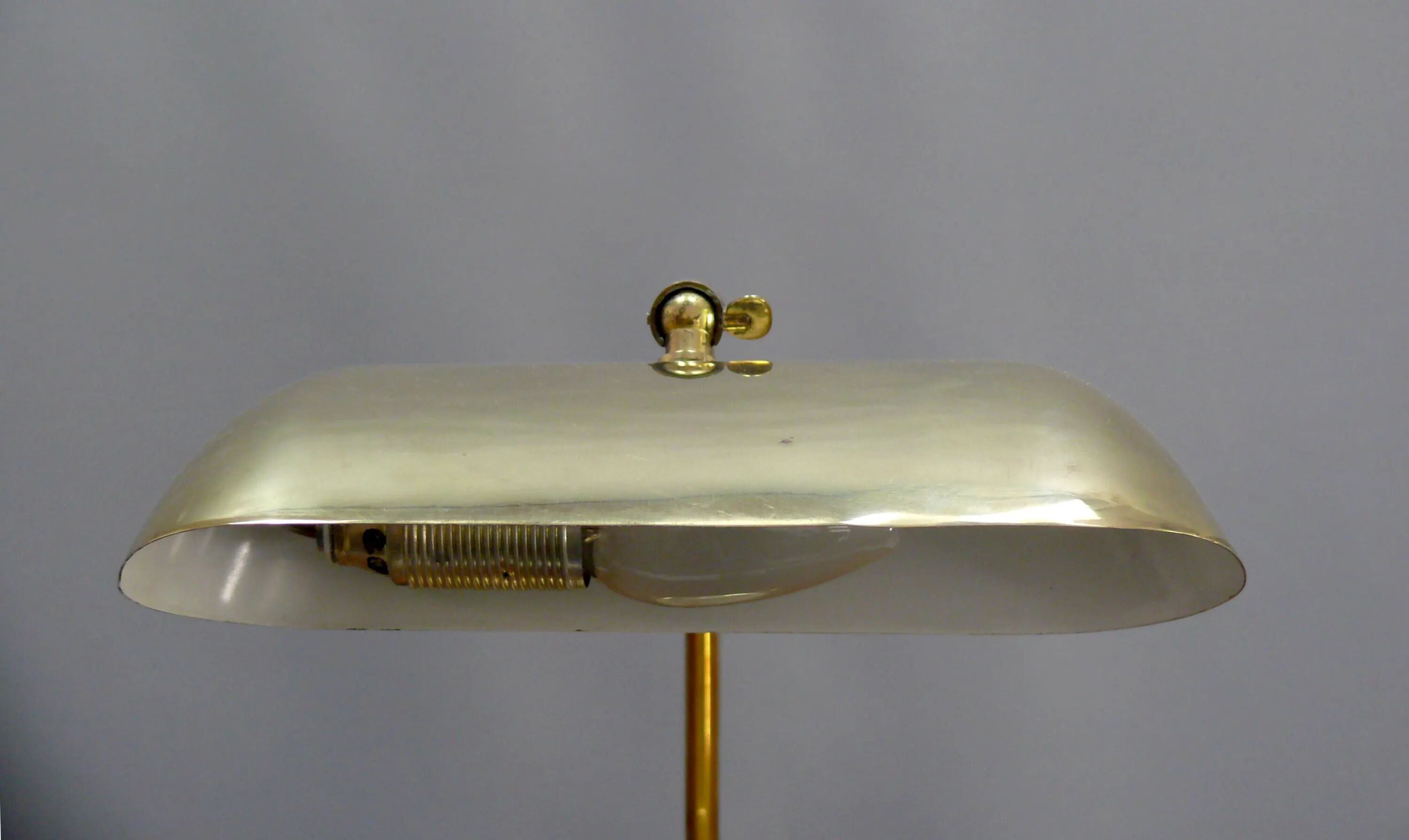 JBS Piano Lamp, Burnished and Brushed Brass, 1960s