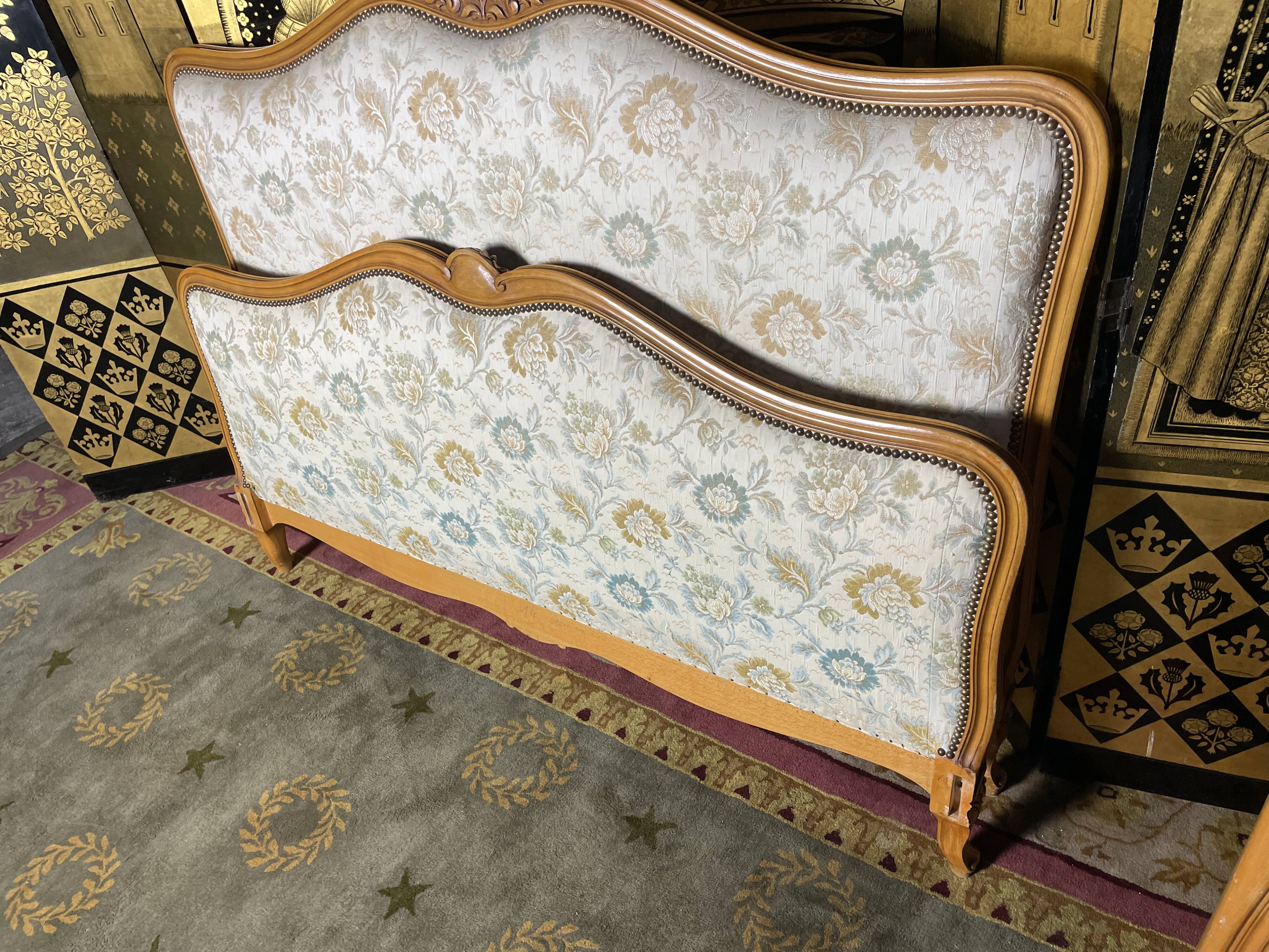 Upholstered bed in Louis XV style