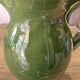 Pichet, vase Biot vert vintage