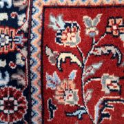 Handmade vintage Persian Sarouk rug 76cm x 122cm, 1970s