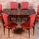 Vintage French Art Deco Chairs by Jules Leleu for Stella, 1940s, Set of 6