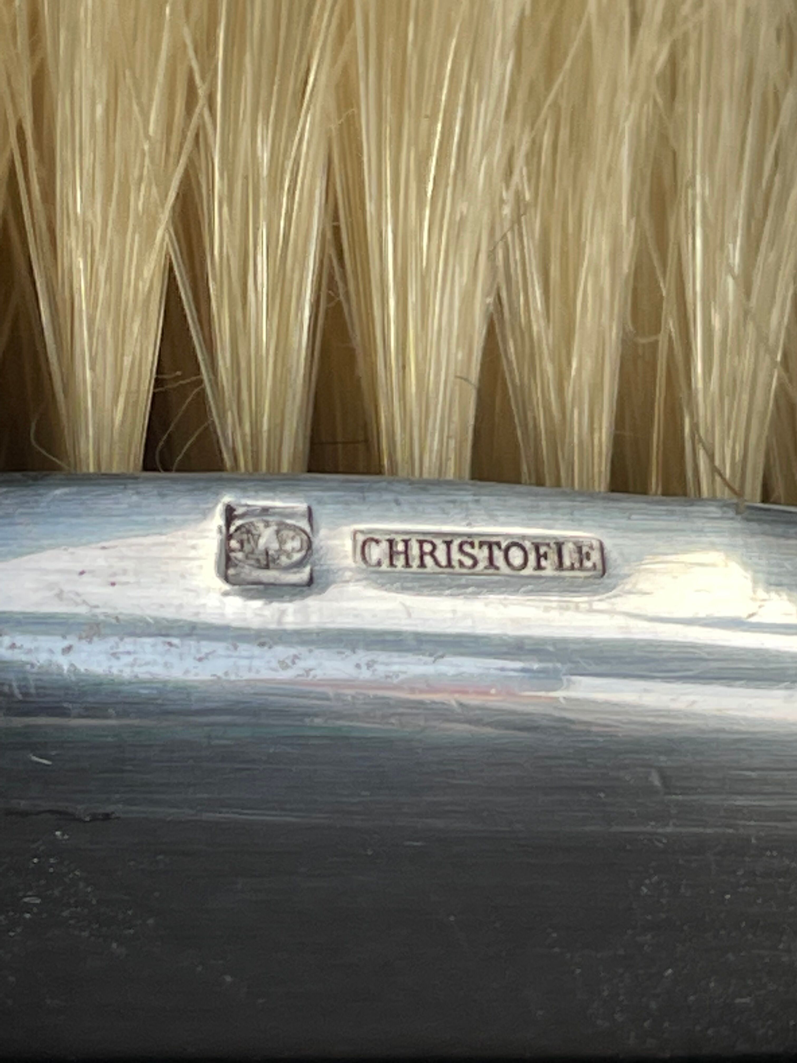 Christofle silver metal garbage