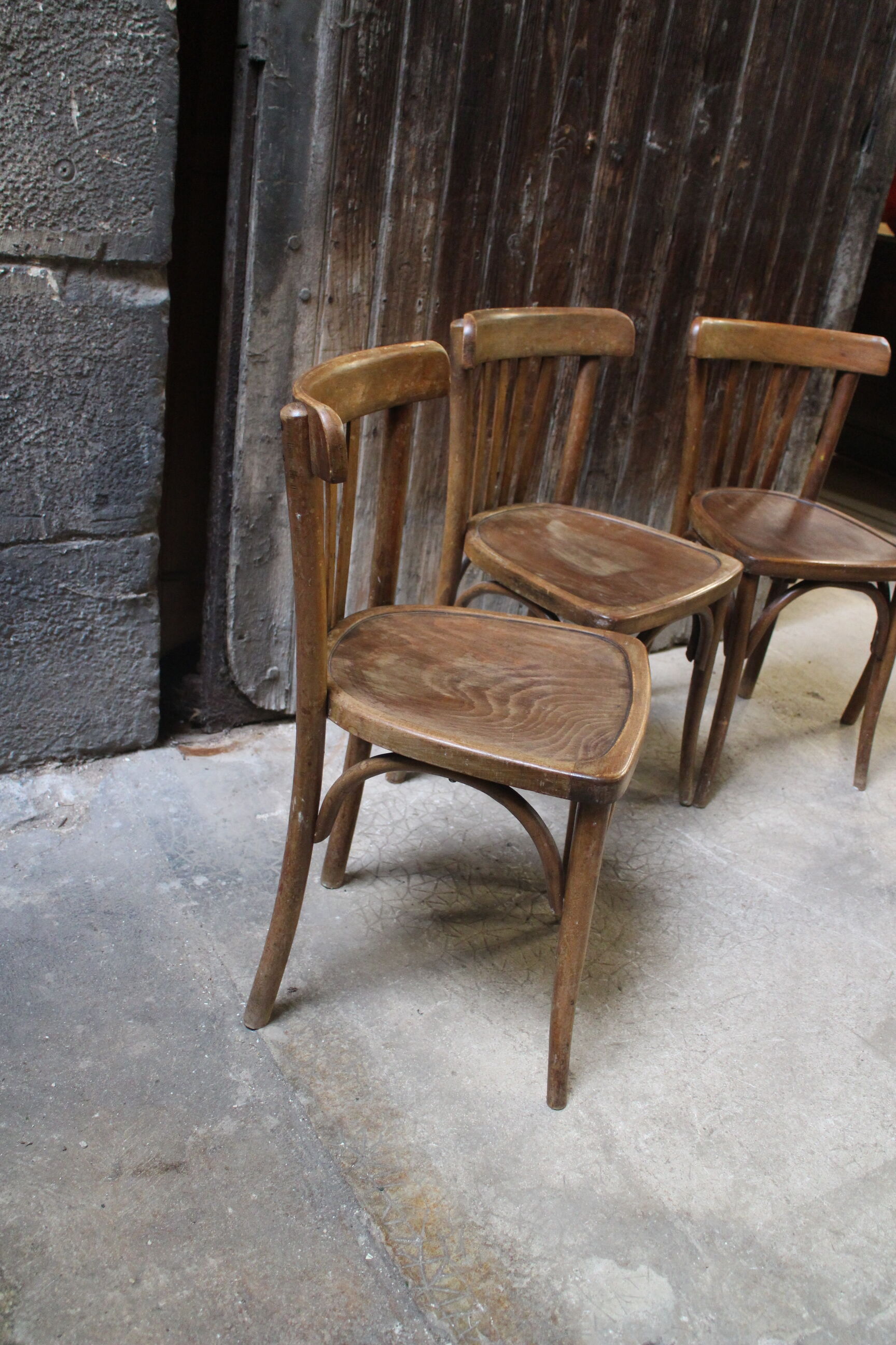 Série de 4 chaises bistrot