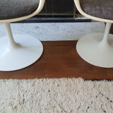 Set 4 armchairs Tulipe by Eero Saarinen Knoll International