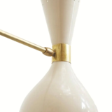 White Italian diabolo wall applique