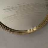 Old gilded round mirror, 33 cm