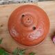 Antique earthenware butter dish
