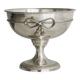 shiny silver metal cup on foot