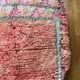 Moroccan bohemian pouf pale pink and green