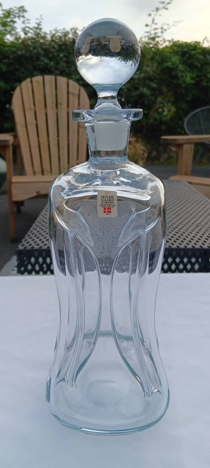 Carafe kastrup glas kluk kluk - jacob e.bang - holmegaard danemark mod