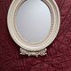 Beige Bakelite mirror