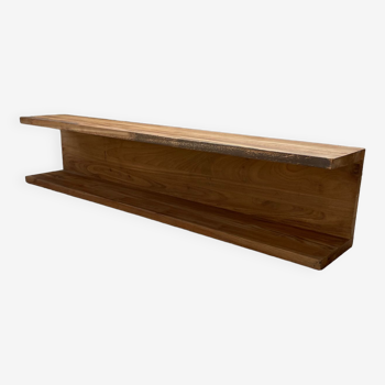 Scandinavian wall shelf in walnut Denmark