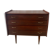 Chest of drawers with tapered feet