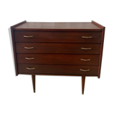 Chest of drawers with tapered feet