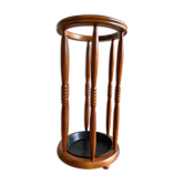 Porte parapluie vintage rond en bois