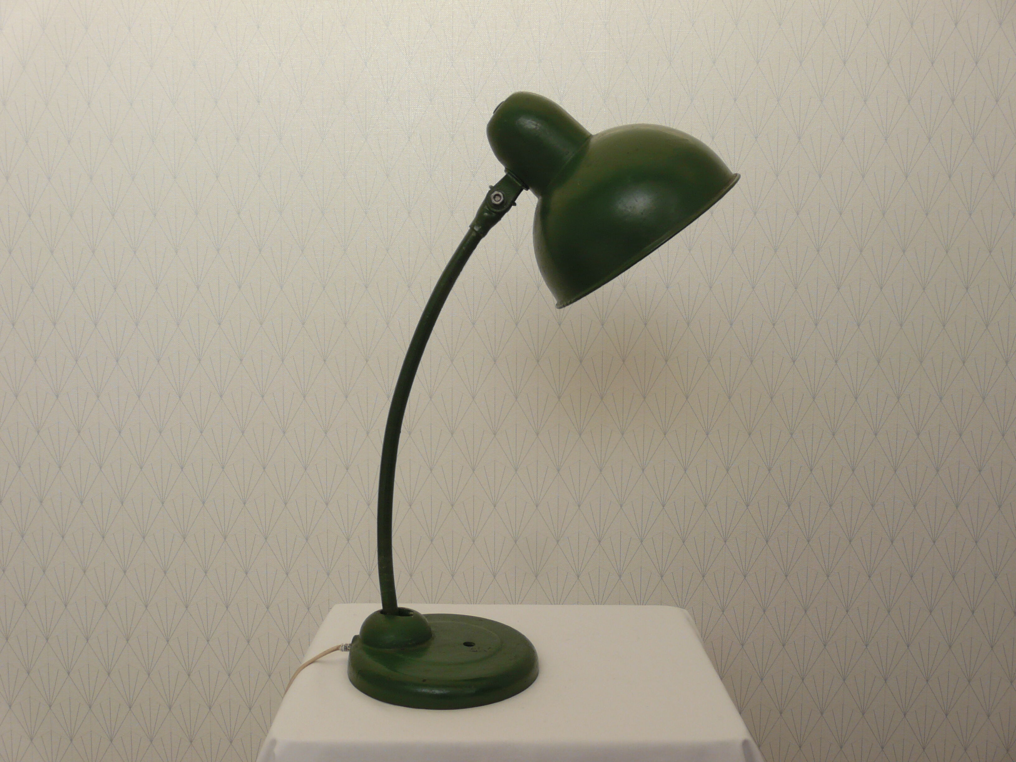 Lampe verte provenant de Russie, des années 50