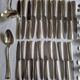 Betty 1930 art deco silver-plated metal Boulenger cutlery set, 50 pieces.