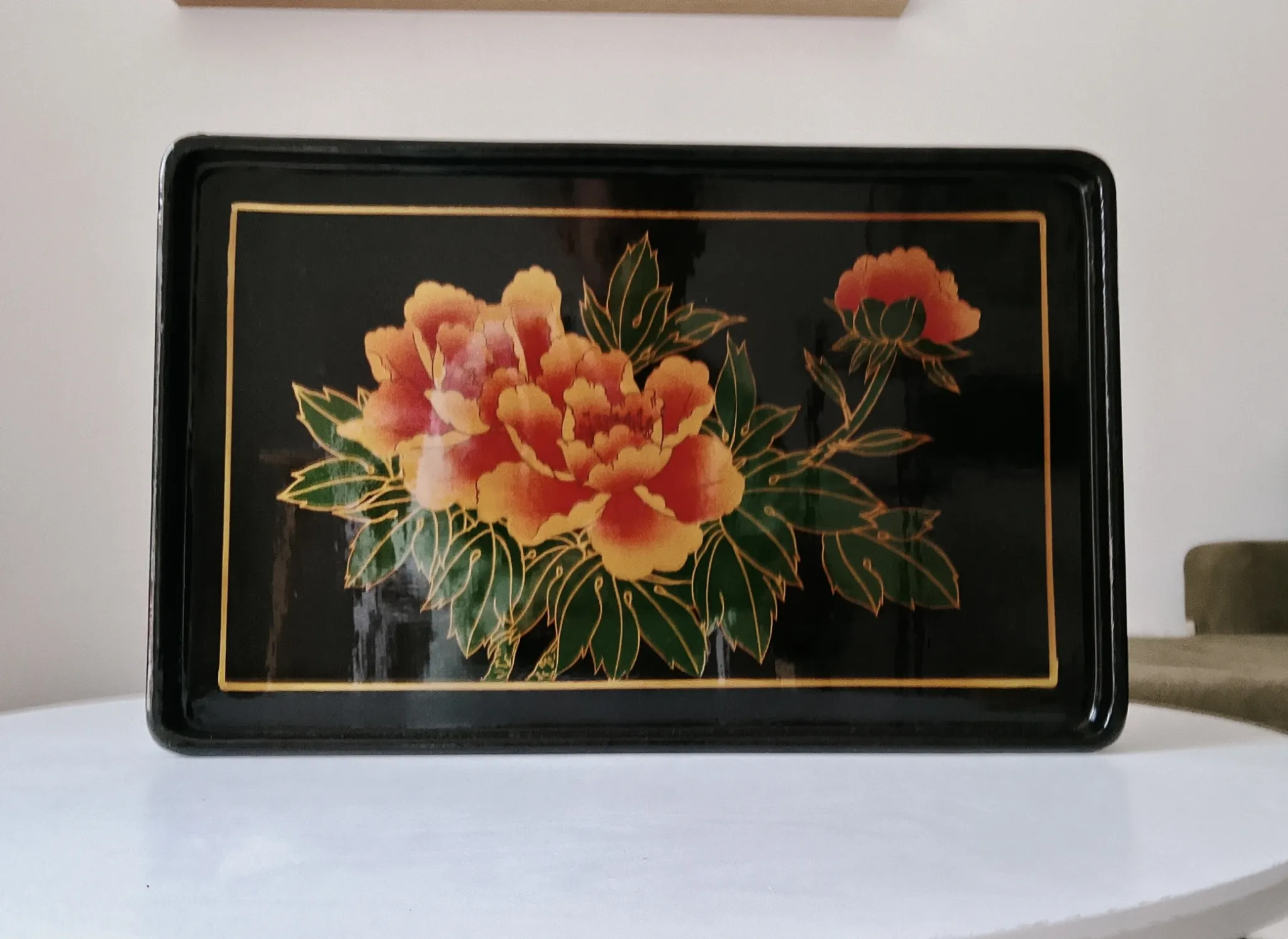 Vintage service platter in Japanese style from the 70s/80s.