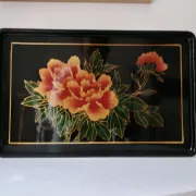 Vintage service platter in Japanese style from the 70s/80s.