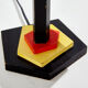 Geometric wooden table lamp