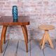 Mid-Century Beech Piano Stool, Czech, 1940s